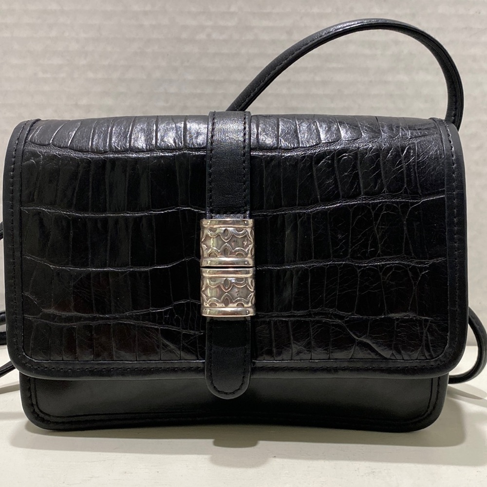 FOSSIL (75082) Black Leather Mini Crossbody